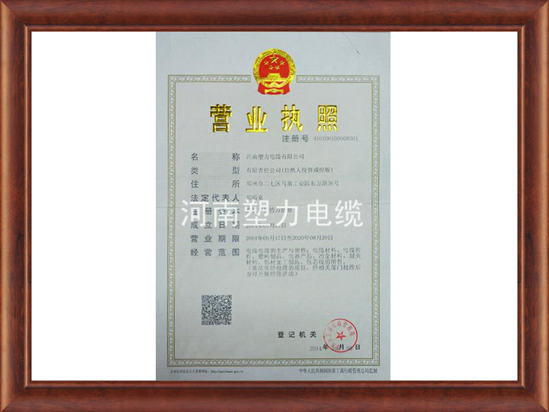 營(yíng)業(yè)執(zhí)照